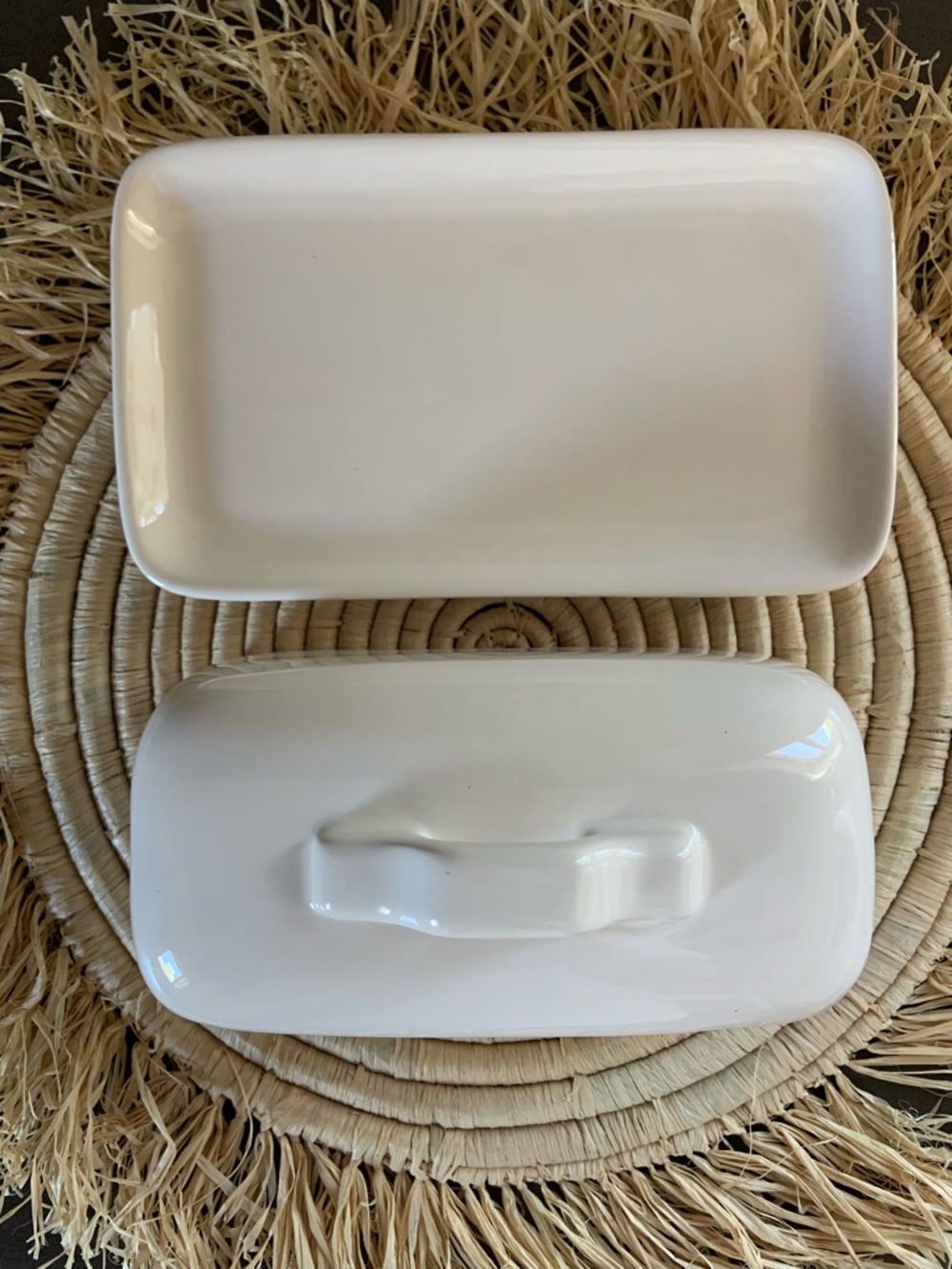 RAE DUNN BUTTER Clay LL Butter Dish - Picture 2 of 14